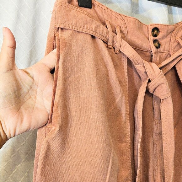 By Together Chestnut Rose Front Flap Shorts Skort with Pockets Size L - Picture 6 of 8